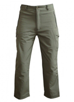 Брюки Shark Skin Soft Shell oliv с флисом