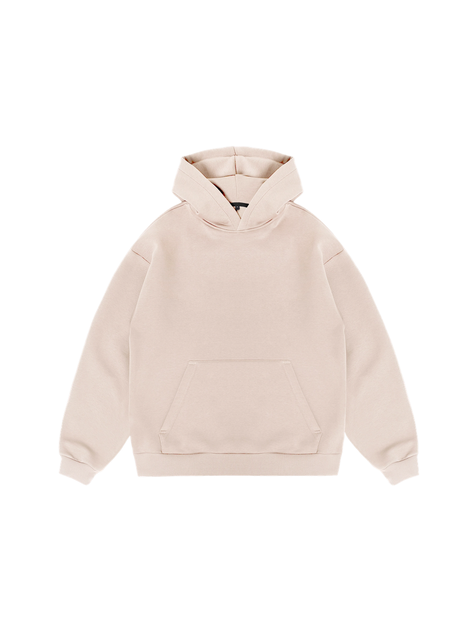 Худи оверсайз с начёсом (бежевый)