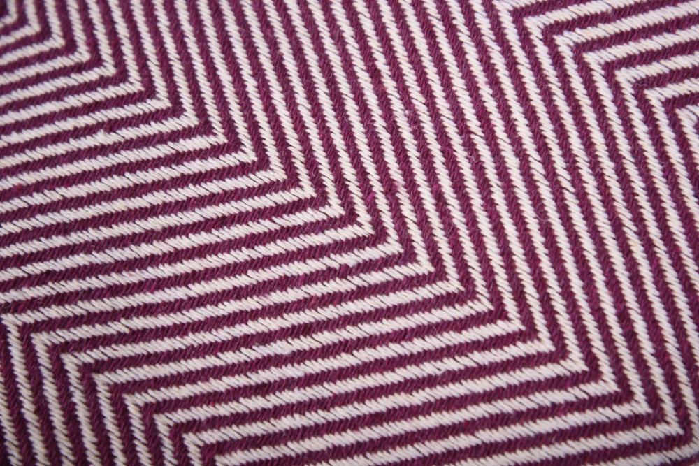Плед-покрывало из хлопка "Venera", Ёлочка, цвет Фиолетовый
