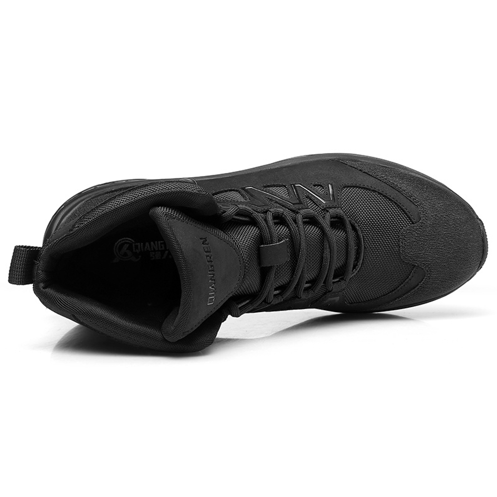 QIANGREN 3515 High Top Shoes Men"s Outdoor Mountaineering Boots Hiking Training Shoes