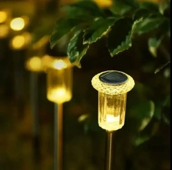 Светильник на солнечной батарее уличный 6 шт, ЖЕЛТЫЙ