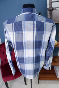 Рубашка Strong в синюю клетку 52 размер