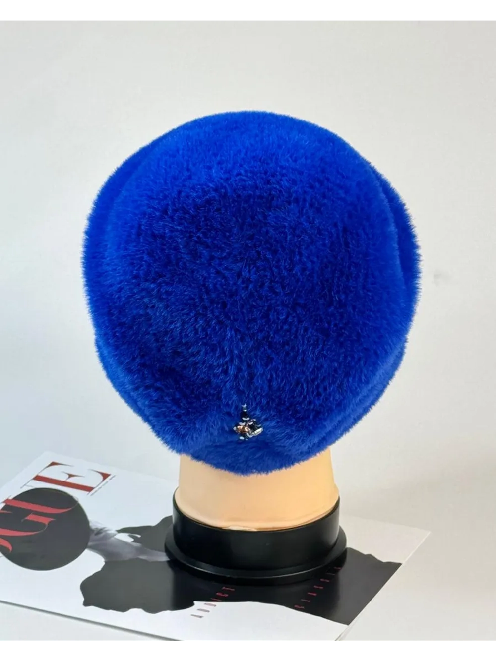 шапка зимняя пушистая из эко меха