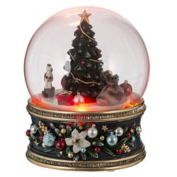 GAEM Фигурка декоративная "Рождество" в стекл шаре (муз, движ, ААх3,н/п), L11 W11 H14 см