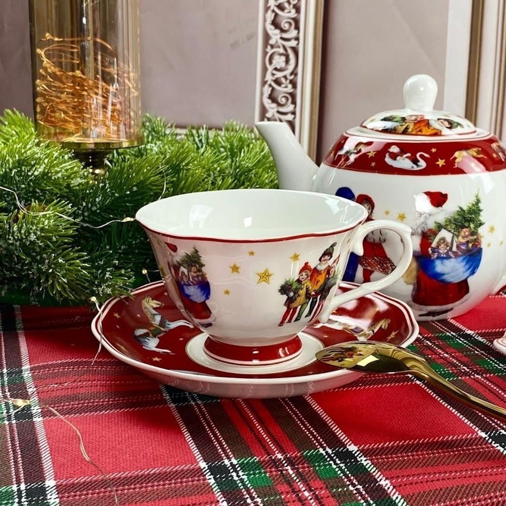 Lenardi 305-210 Чайный набор 12пр.260 мл НОВЫЙ ГОД в под.уп.(х6)