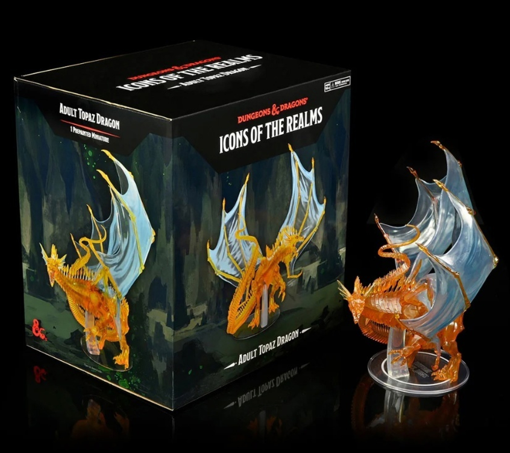 D&D Icons of the Realms: Adult Topaz Dragon