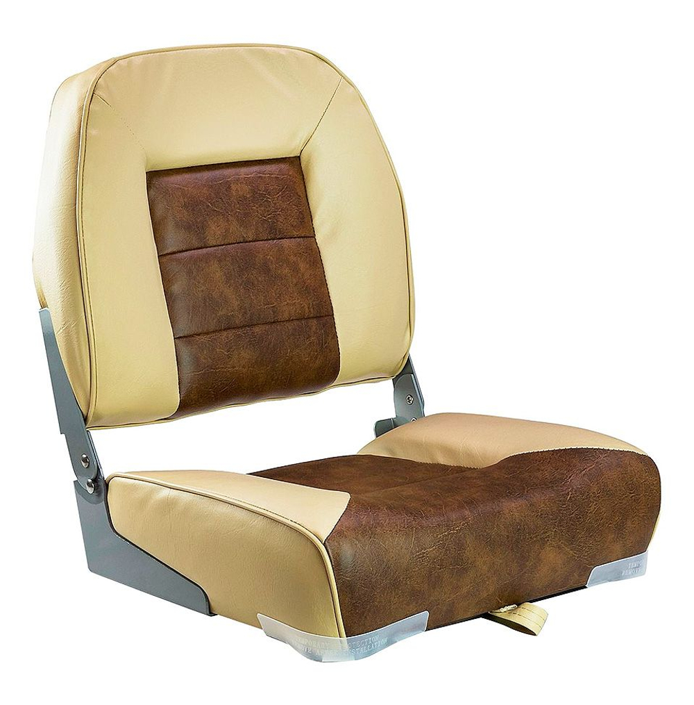 Сиденье "Premium low back", песочное с коричневым (10250456)