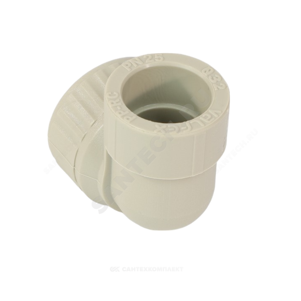 Угольник PP-R комбинированный серый Дн 25х1/2" НР VALFEX 10126125Г