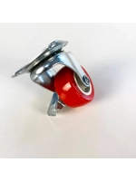 Колесо мебельное с поворотным колесом и тормозом, 4 шт