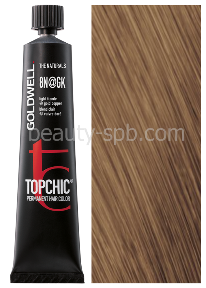 Goldwell Topchic 8N@GK светлый блонд с золотисто-медным сиянием 60 мл