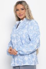 Блуза Доменика (бело-голубая) Б15015-18М LT Collection
