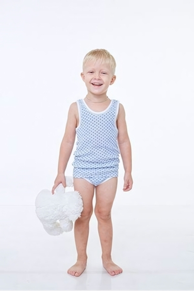 Комплект для мальчика (майка, трусы) р.110 Звезды/синий 103-011-00001, 1 шт.