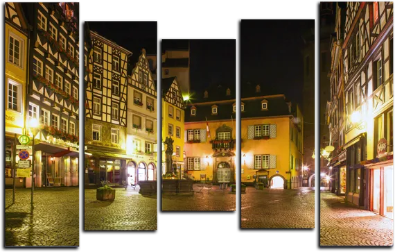 Модульная картина "Тихий переулок"