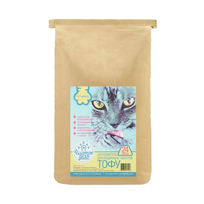 Наполнитель Чистое дело "Оригинальный" для кошачьего туалета, тофу