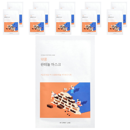 Round Lab, Маска с соевым пантенолом, 10 масок по 25 мл (0,85 жидк. унц.)