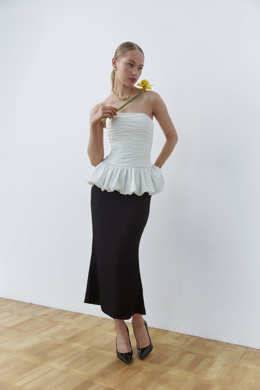 Корсет с драпировкой