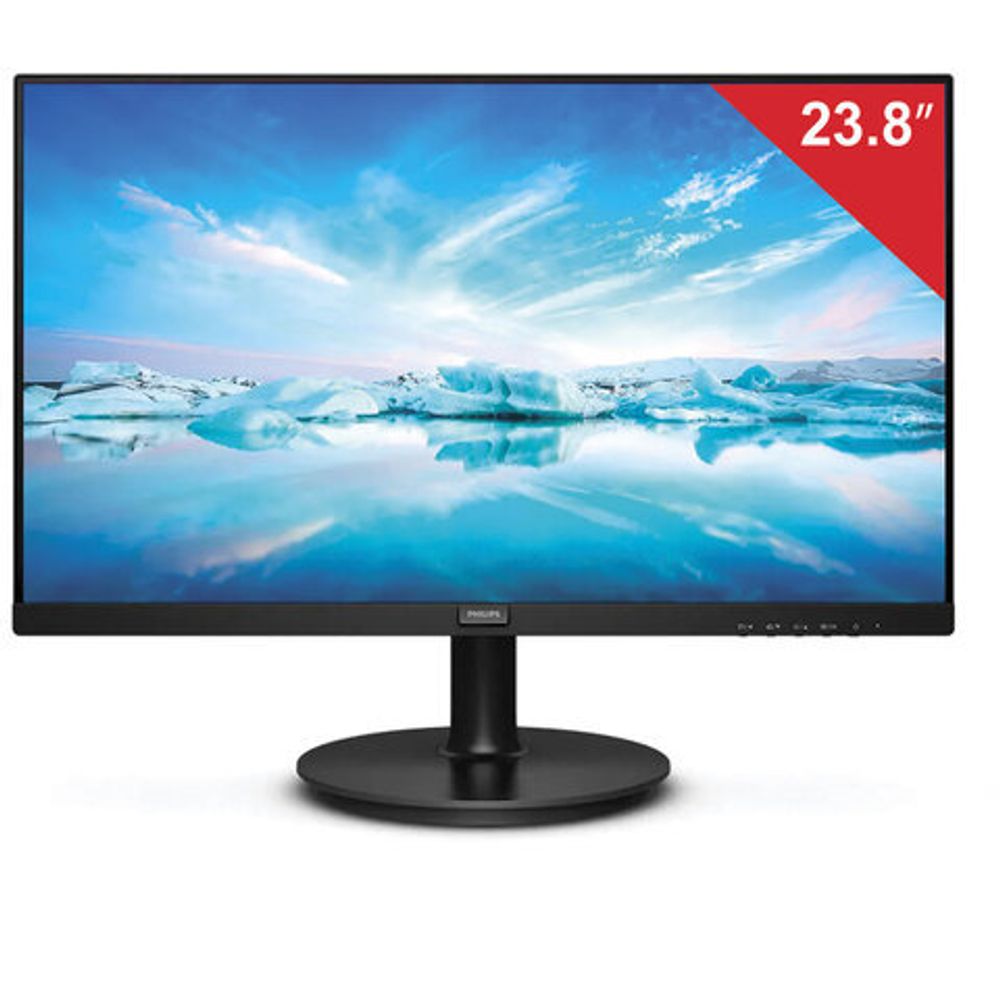 Монитор PHILIPS 241V8L/00(01) 23,8" (60 см), 1920x1080, 16:9, VA, 4ms, 250 cd, VGA, HDMI, черный