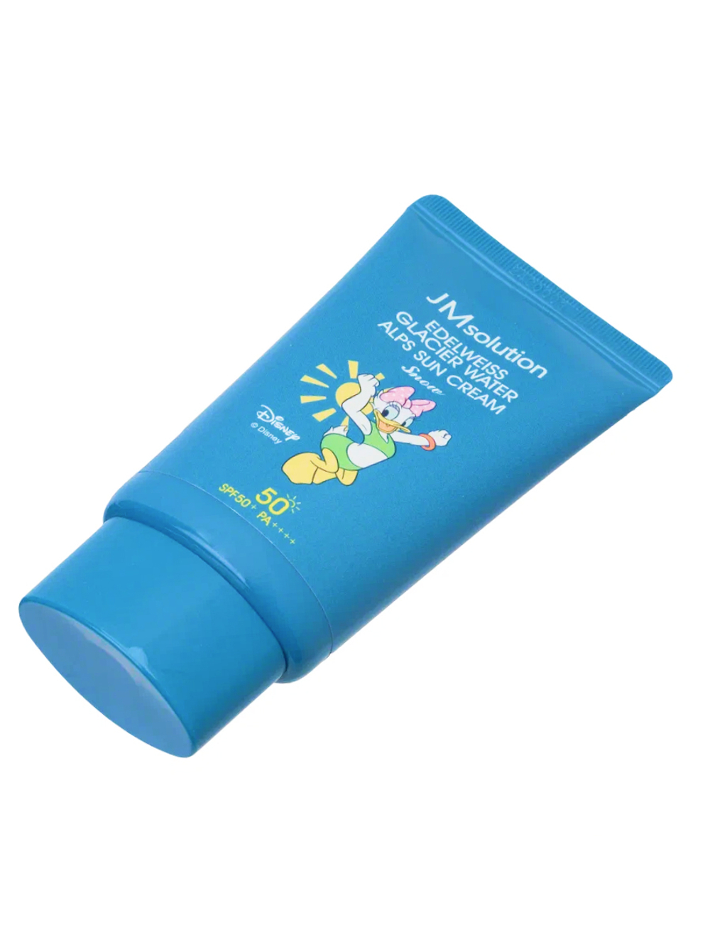 Jmsolution Охлаждающий солнцезащитный крем / Edelweiss Glacier Water Alps Moist Suncream Snow SPF50+/PA++++ Disney Daisy Duck, 50 мл
