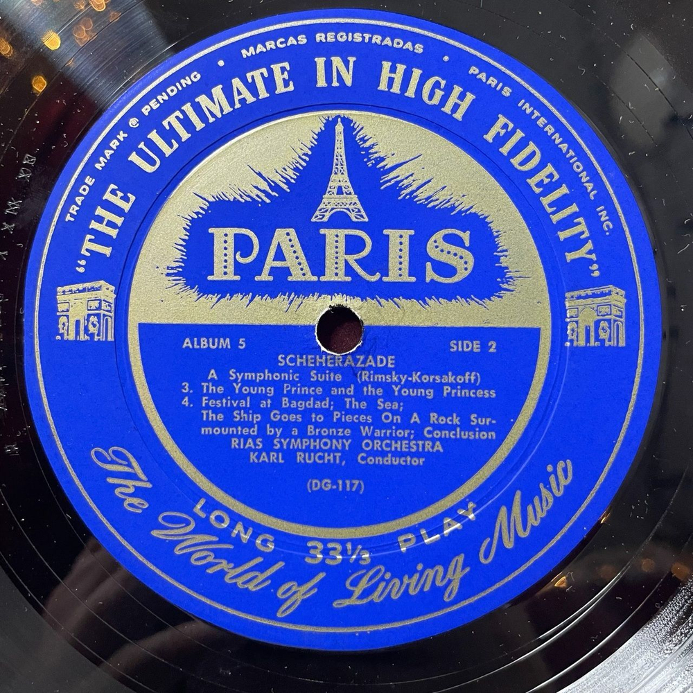 Винтажная виниловая пластинка LP Римский Корсаков Шахеразада Rimsky Korsakoff Scheherazade (USA 1957)