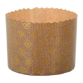 Форма для кулича d134, h95мм Премиум бежевая (500 гр.) 5 шт.