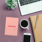 Обложка для паспорта мягкий полиуретан "PASSPORT" нежно-розовая STAFF (5 штук в упаковке)