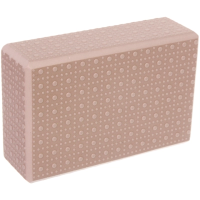 Блок для йоги «Релакс» 23*15*6 см, массажный EVA, персиковый