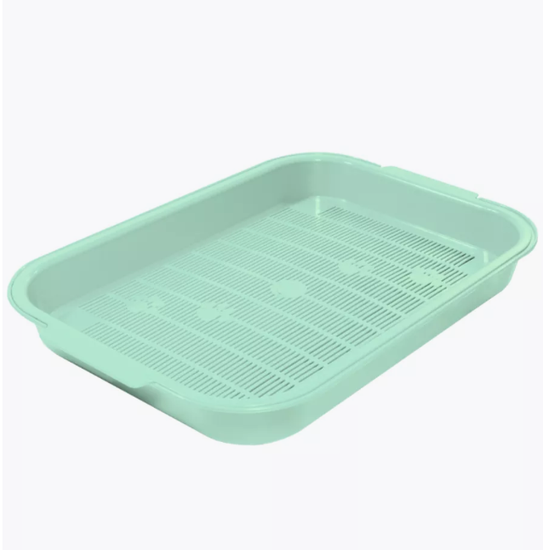 Gamma Туалет для кошек с сеткой "Колор", фисташковый, 380*280*55 мм