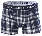 Клетчатые боксеры с широкой брендированной резинкой (Размер: XL) (Цвет: белый)