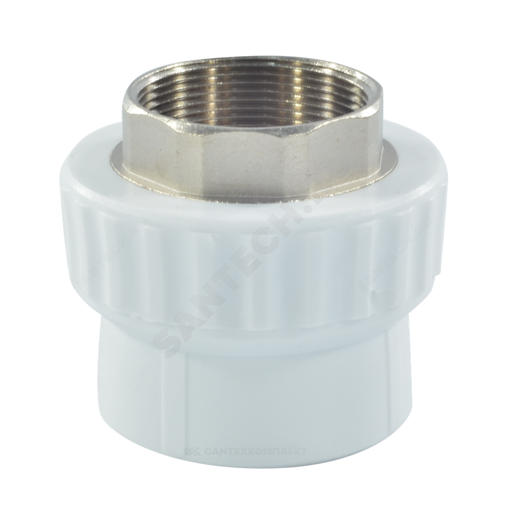Муфта PP-R комбинированная белая Дн 50х2" ВР под ключ VALFEX 10134150