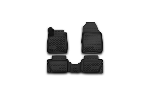 Коврики в салон для FORD Fiesta, 2011-2015, 2015-, седан, хэтчбек, 4 шт. (полиуретан) ORIG.3D.16.58.210K