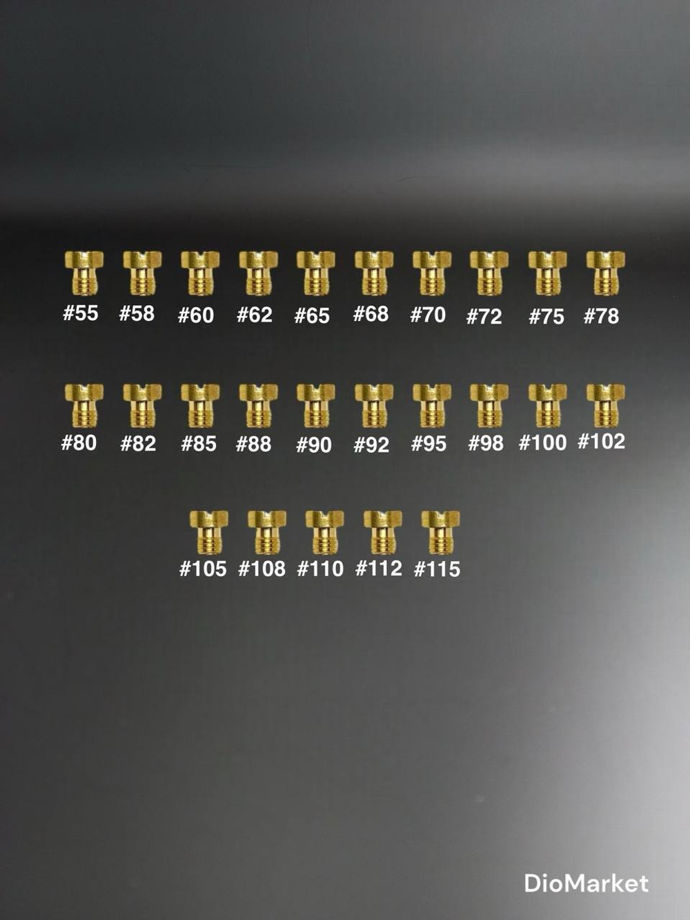 набор жиклеров на карбюратор Delorto Replica PHBG VHBT (25шт, М5)