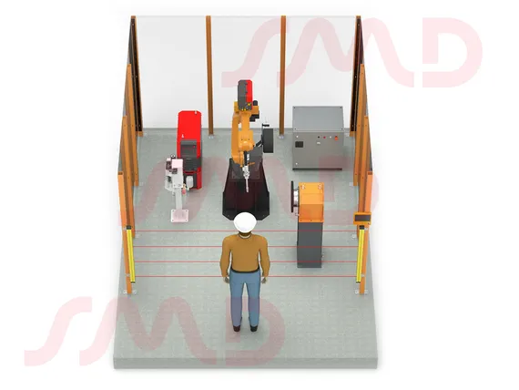 Роботизированный сварочный комплекс GSX с одноосевым позиционером Robaxis