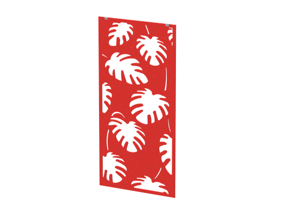 Перегородка с декором "Пальмы" (фурнитура в комплекте) 120х1,2х240