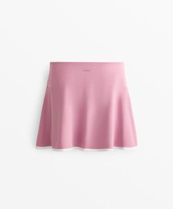 Oysho Юбка с кантом, розовый