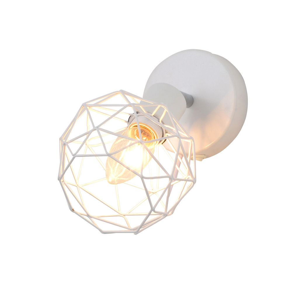 Настенный светильник 1x40Вт E14, металл, белый
