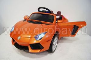 Детский электромобиль River Toys LAMBO E002EE оранжевый