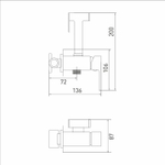Смеситель с гигиенической лейкой 25k MIXLINE ML31-081 "Ray" встраиваемый
