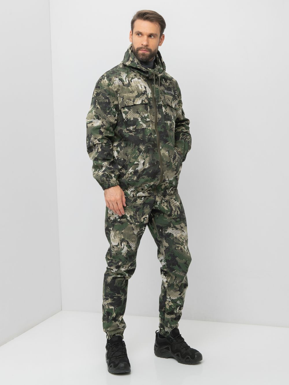 Костюм летний Стрелок ткань Сорочка цвет Зеленый питон