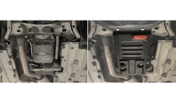 Защита КПП и РК АвтоБроня для BMW X3 F25 (V - 2.0) (xDrive20i; xDrive28i) 2010-2017/BMW X3 F25 (V - 2.0D) (xDrive20d) 2010-2017/BMW X3 F25 (V - 3.0D) (xDrive30d) 2010-2017/BMW X4 F26 (V - 2.0) (xDrive28i) 2014-2018/BMW X4 F26 (V - 3.0D) (xDrive30d) 2014-2018, штампованная, сталь 1.8 мм, с крепежом, 111.00507.1