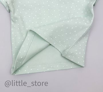 Футболка хлопковая, Горошки на нефрите