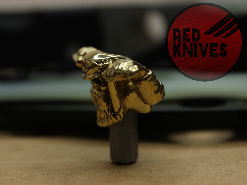 Бусина темлячная "Байкер", латунь