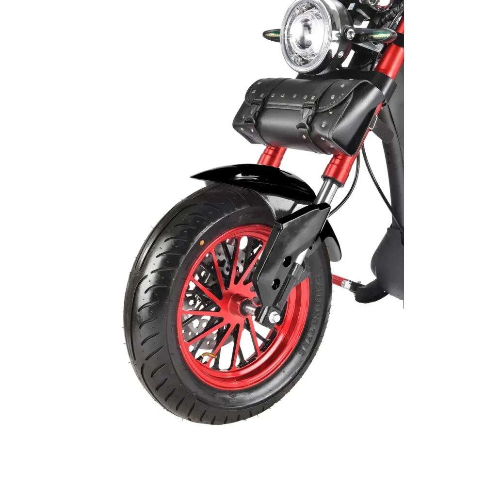 Электроскутер Citycoco WHITE SIBERIA Wild Wheel 3950W Черный