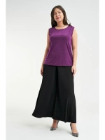 Блузка нарядная без рукавов топ трикотажный