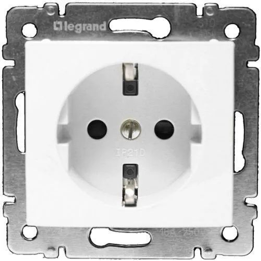 4321/4421 Розетка со шторкой 10 шт белая