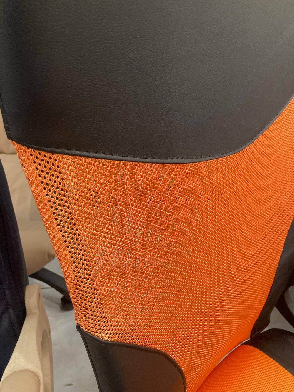 Кресло Элегант L6 сетка оранж топ-ган