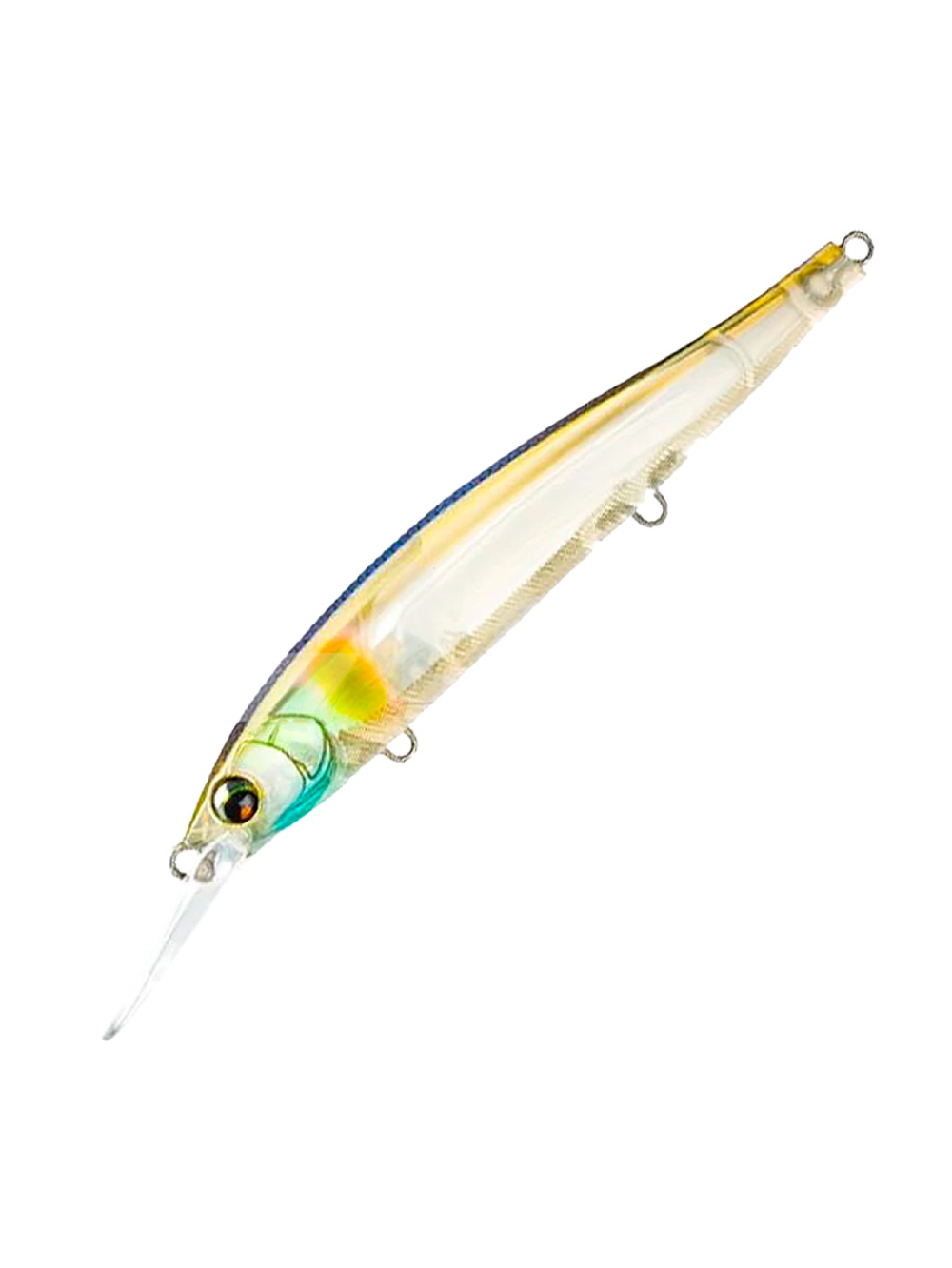 Воблер для рыбалки Duel L-Bass Jerkbait Mid 110 SF F1239 #MGSR, 110 мм, 16 г, медленно всплывающий, минноу