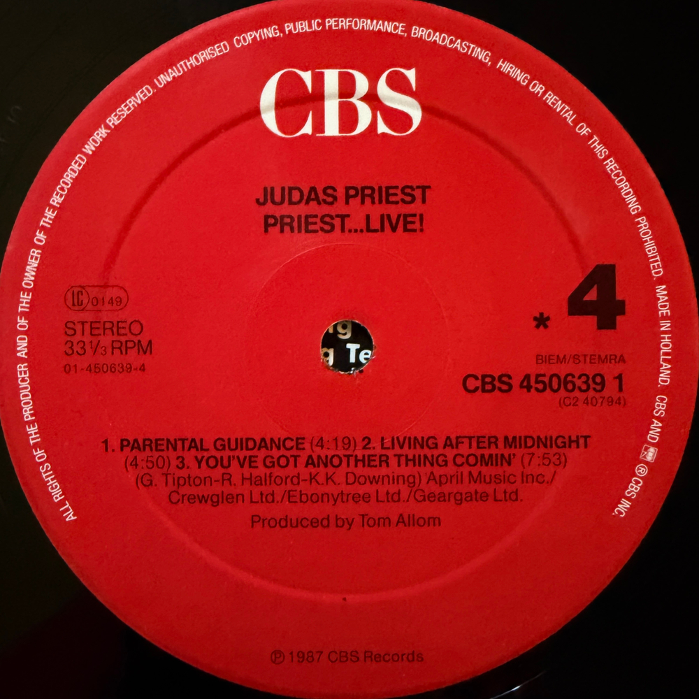 Judas Priest ‎– Priest...Live! 2LP (Голландия 1987г.)Т