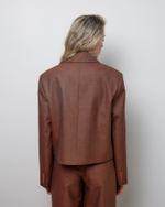 Жакет двубортный из шерсти Вивьен Вествуд корица