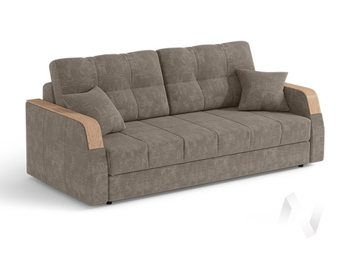 Диван прямой Женева 2 БД НПБ (велюр кофе с молоком)