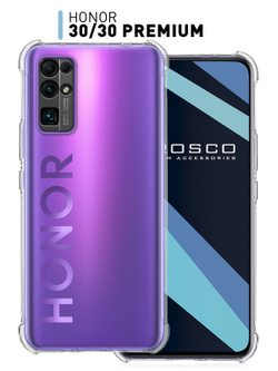 Чехол ROSCO для Honor 30;Honor 30 Premium оптом (арт. HW-H30-HARD-TPU-TRANSPARENT)